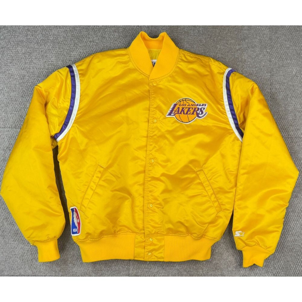 Starter Vtg Rare NBA Los Angeles Lakers #1 World Champions Sating Jacket Size XL